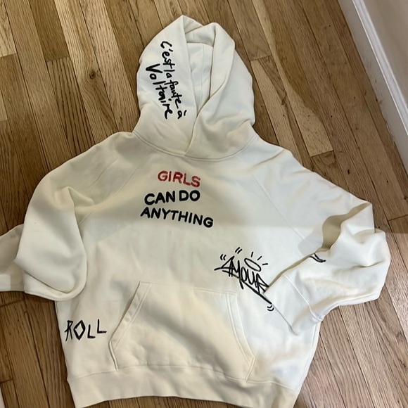 Zadig & Voltaire Georgy Manifesto Hoodie Sz M - Picture 1 of 9